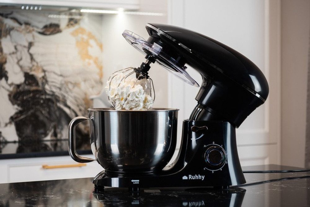 Ruhhy Küchenmaschine Planeten-Küchenmaschine RUHHY 16745, 2200 W, 6,2 l Schüssel, 6 Leistungsstufen