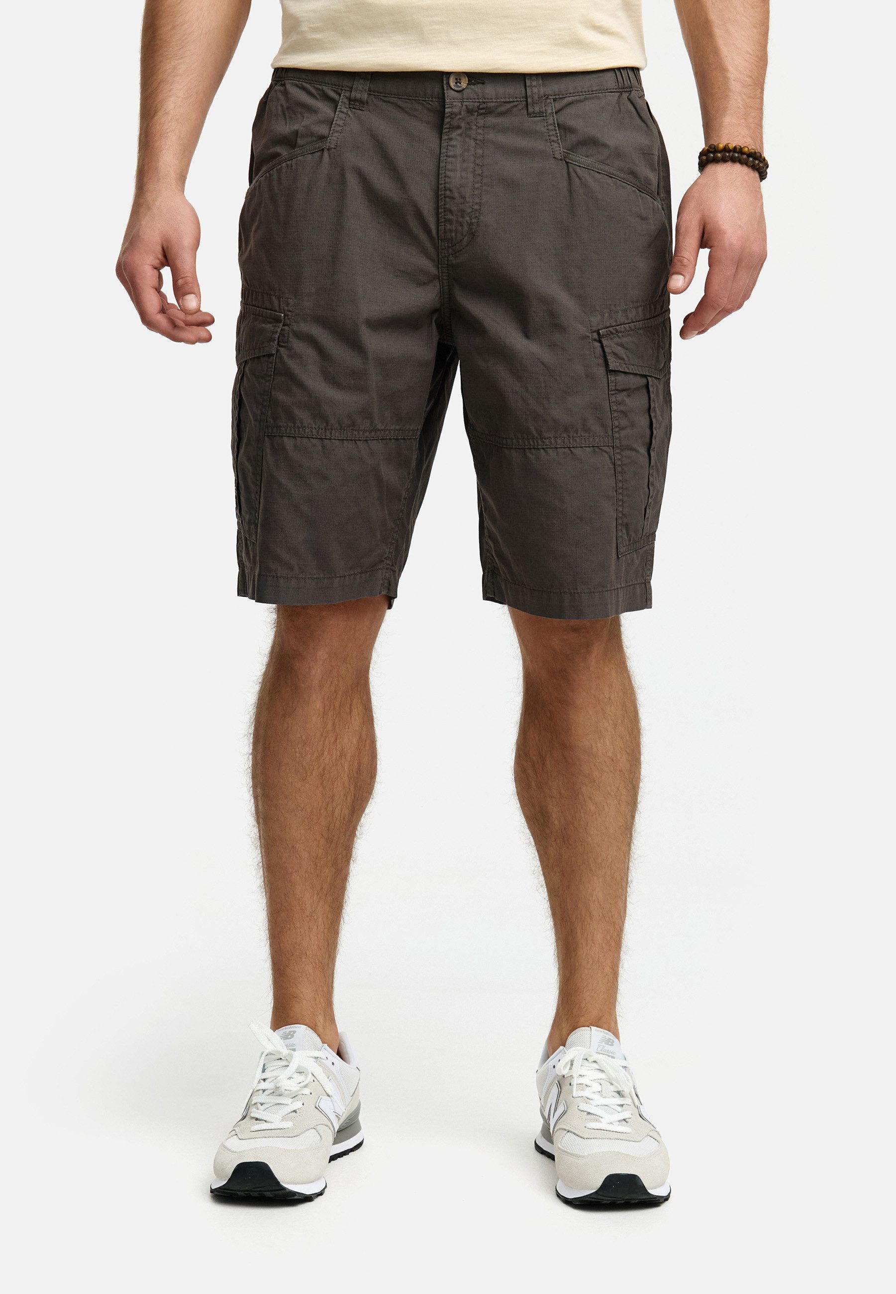 INDICODE Cargoshorts Herren INDreier Cargo Shorts Herrenshorts mit elastischen Seiteneinsätzen für mehr Komfort