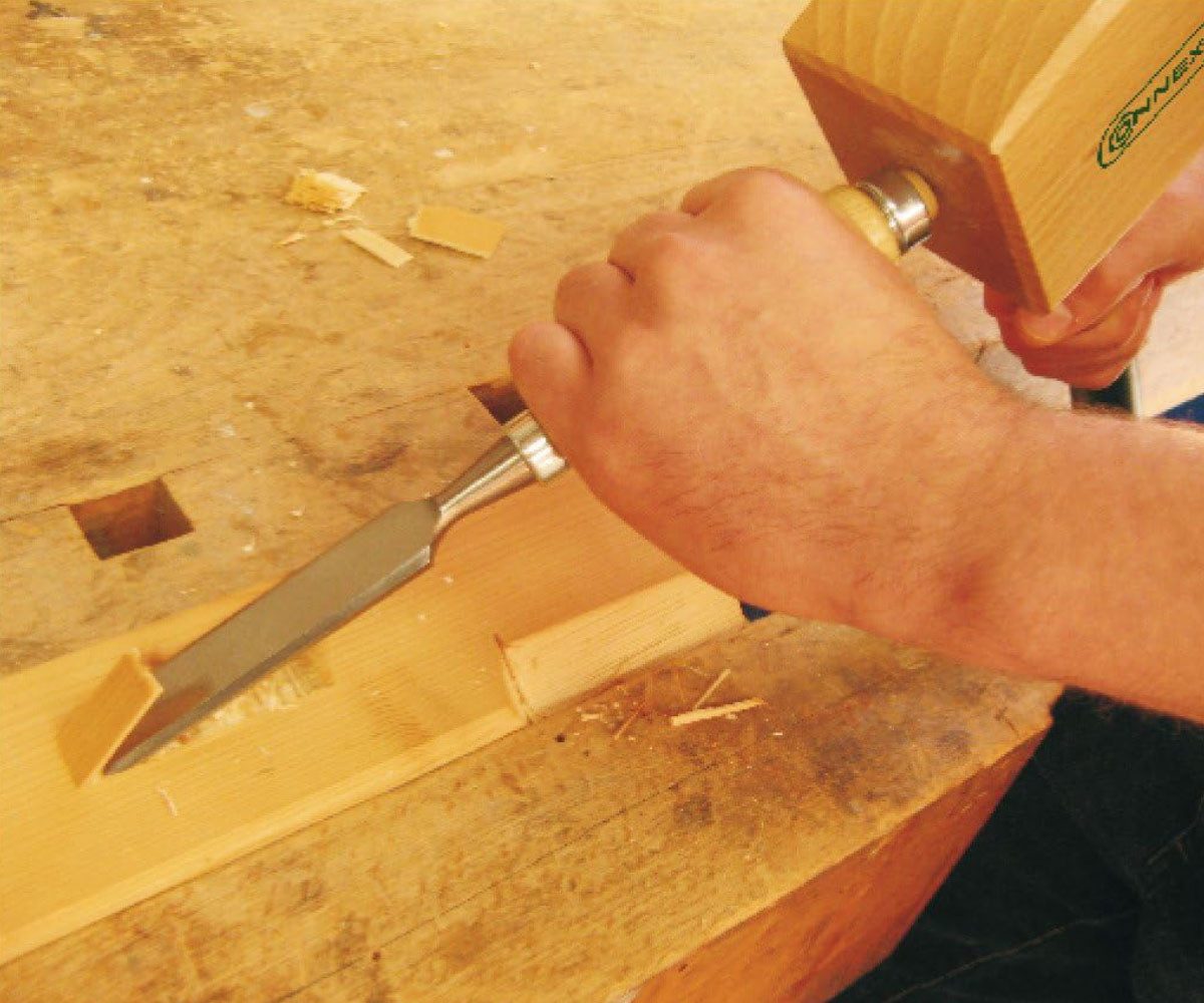 WERKZEYT Stechbeitel 4-teiliges Stechbeitel-Set 8/12/18/26 mm – Holzbeitel mit Holzgriff, verstärktes Griffende
