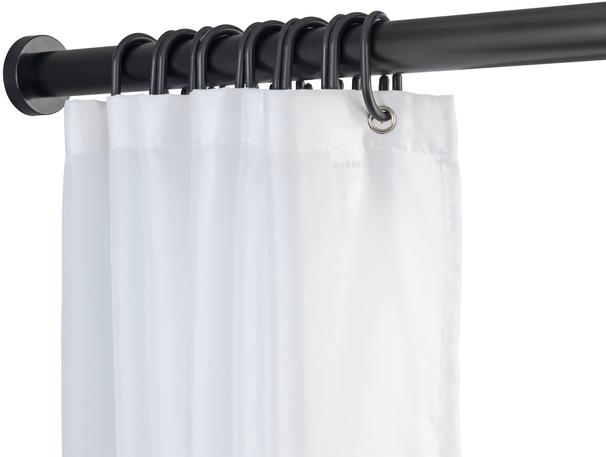 SCHÖNER WOHNEN-Kollektion Duschvorhangstange »Obleon«, Ø 28 mm, ausziehbar, ohne Bohren, geklemmt, Aluminium, Kunststoff, Teleskop-Duschschiene, ausziehbar – Bild 4 von 5