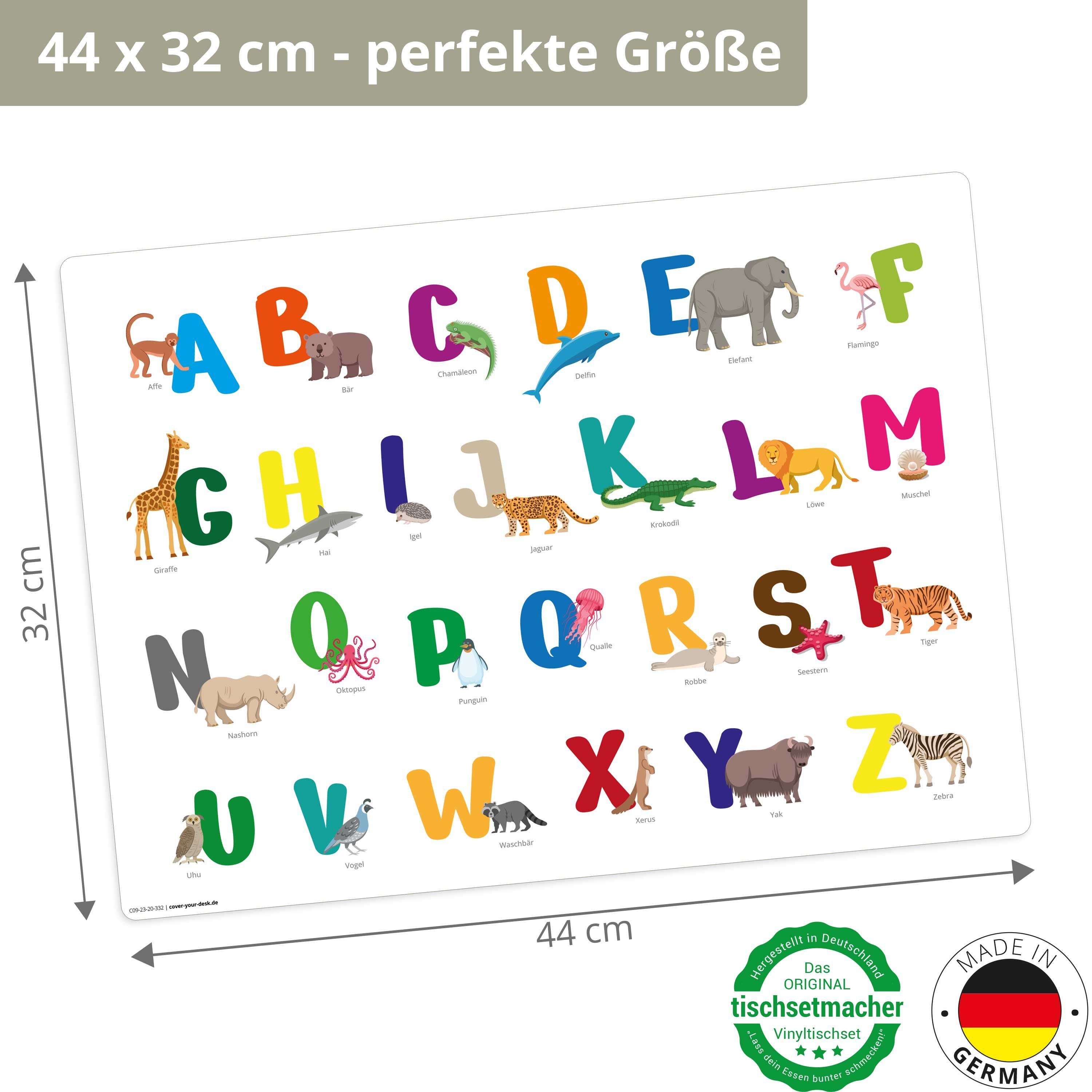 Tischsetmacher Platzset Tischset,  Platzset abwaschbar - für Kinder - Bunte günstig online kaufen
