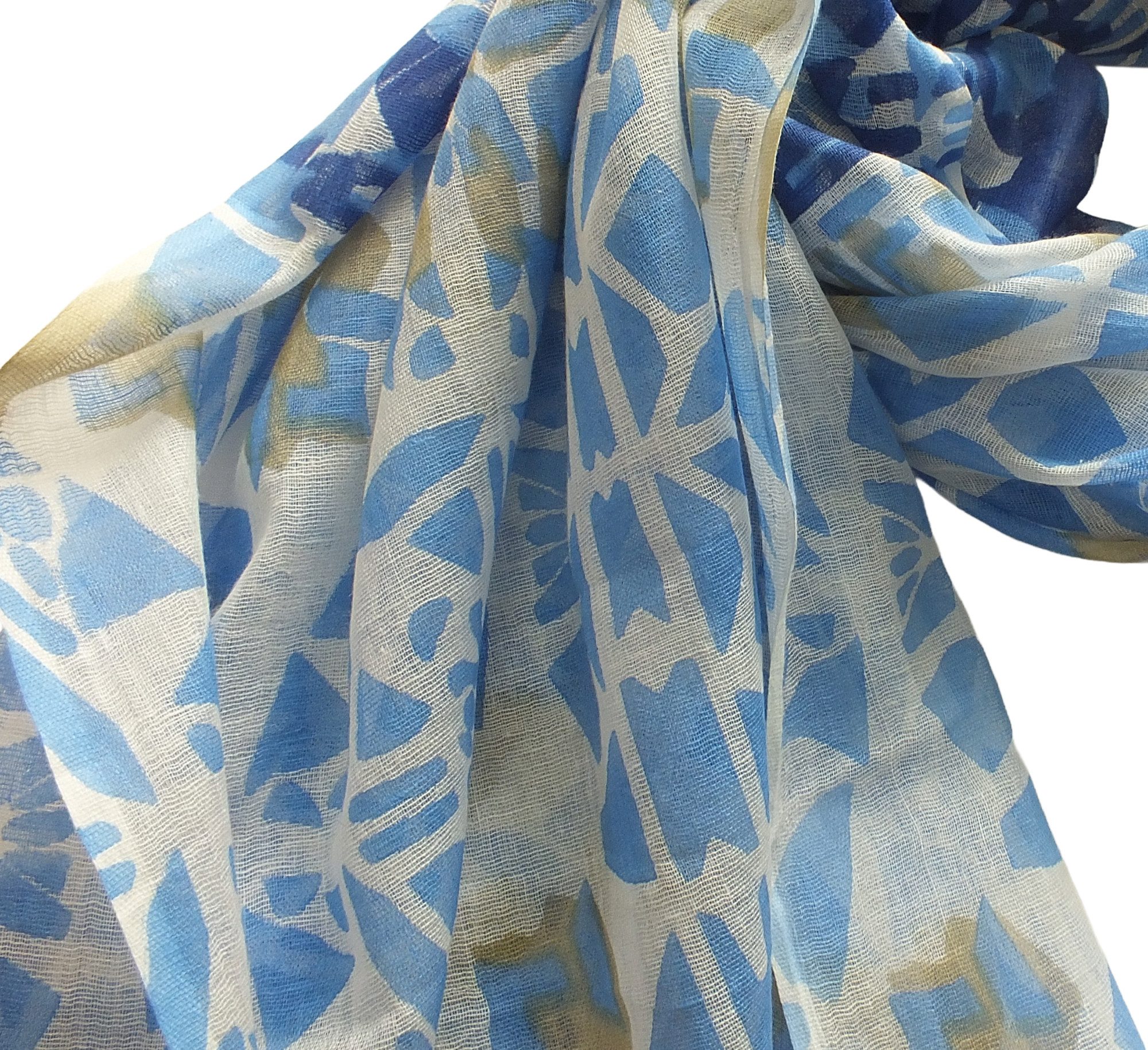 Tamaris Schal Tamaris Scarf, (1-St. 1-teilig), Damen Schal Baumwolle Ethno-Design 105x170cm