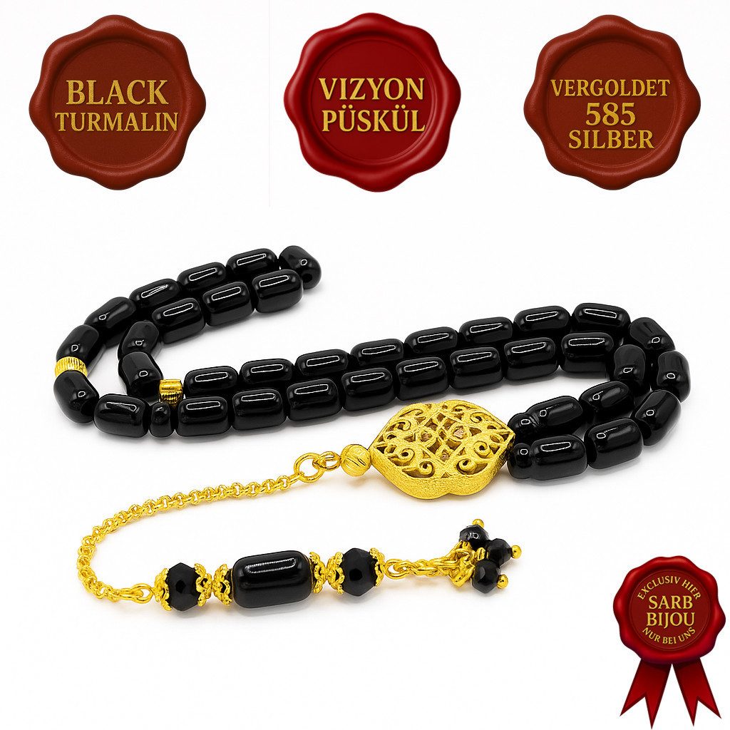 M-Punkt24 Kettenanhänger Tesbih Tespih Echte Steine günstig online kaufen