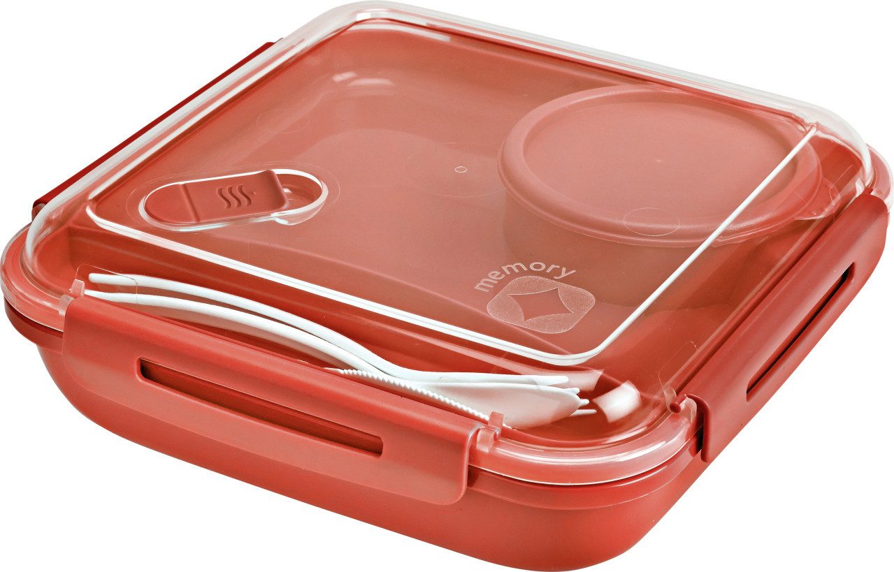 ROTHO Vorratsdose Rotho Lunchbox Memory 1,1 l, 19,5 x 19,5 x 9,1 cm, Kunststoff
