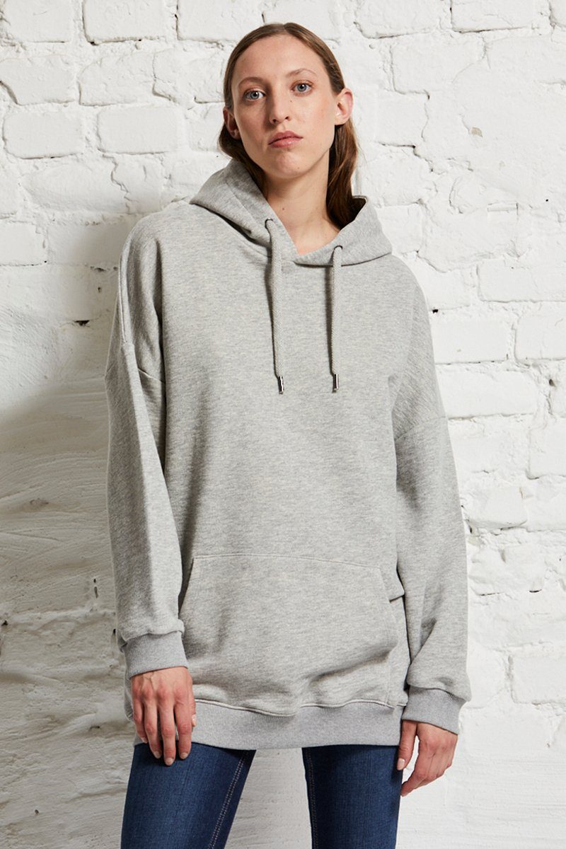 wunderwerk Hoodie 340 Mega silver melange - hoody sweat grey