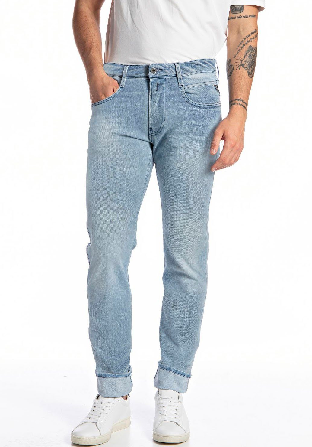 Replay Slim-fit-Jeans "Anbass Superstretch" elastisch günstig online kaufen