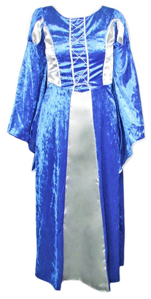 Das Kostümland Kostüm Burgfräulein Prinzessin Helena für Damen - Blau Si