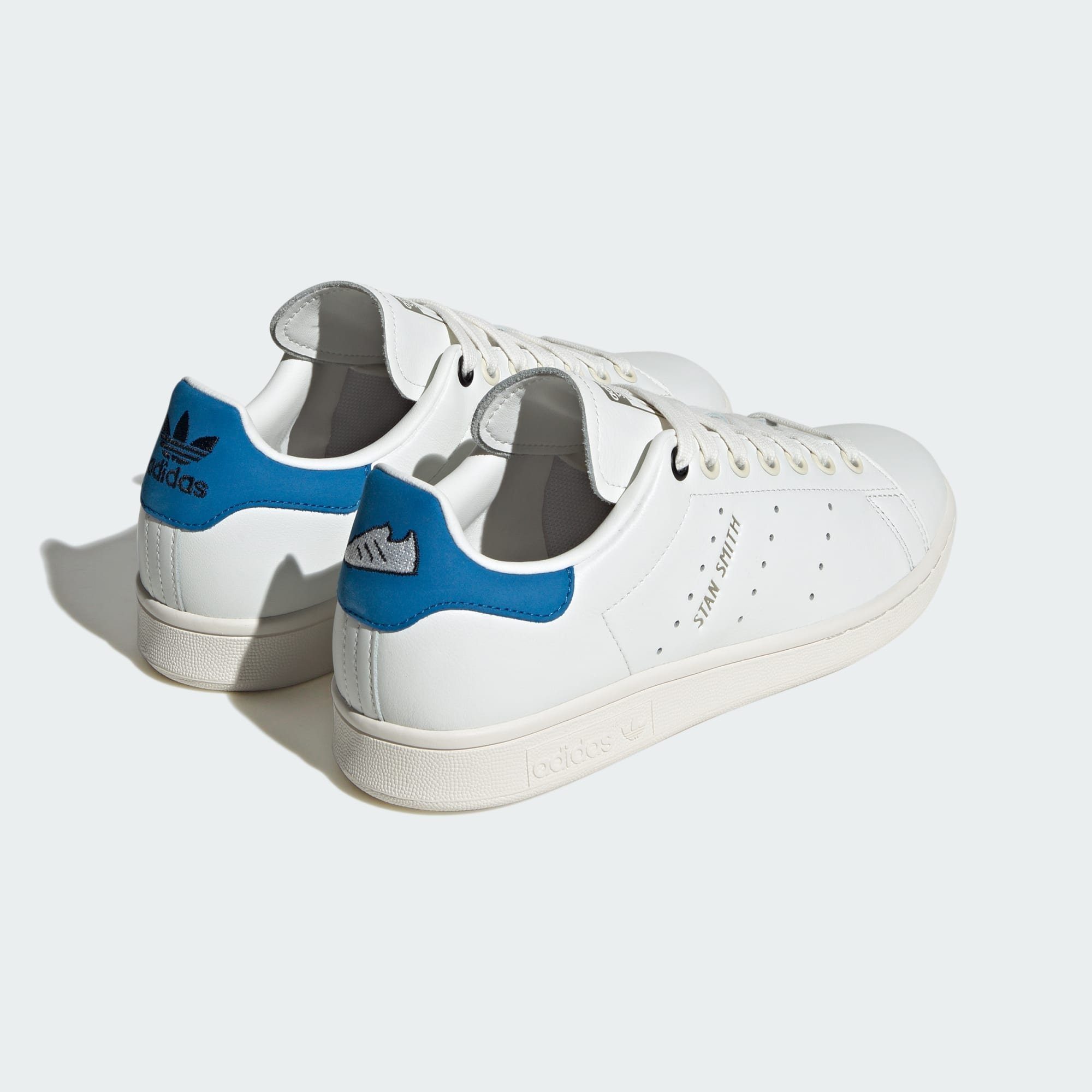 adidas Originals SMITH White Core SCHUH Sneaker Blue / STAN Black / Core Bird