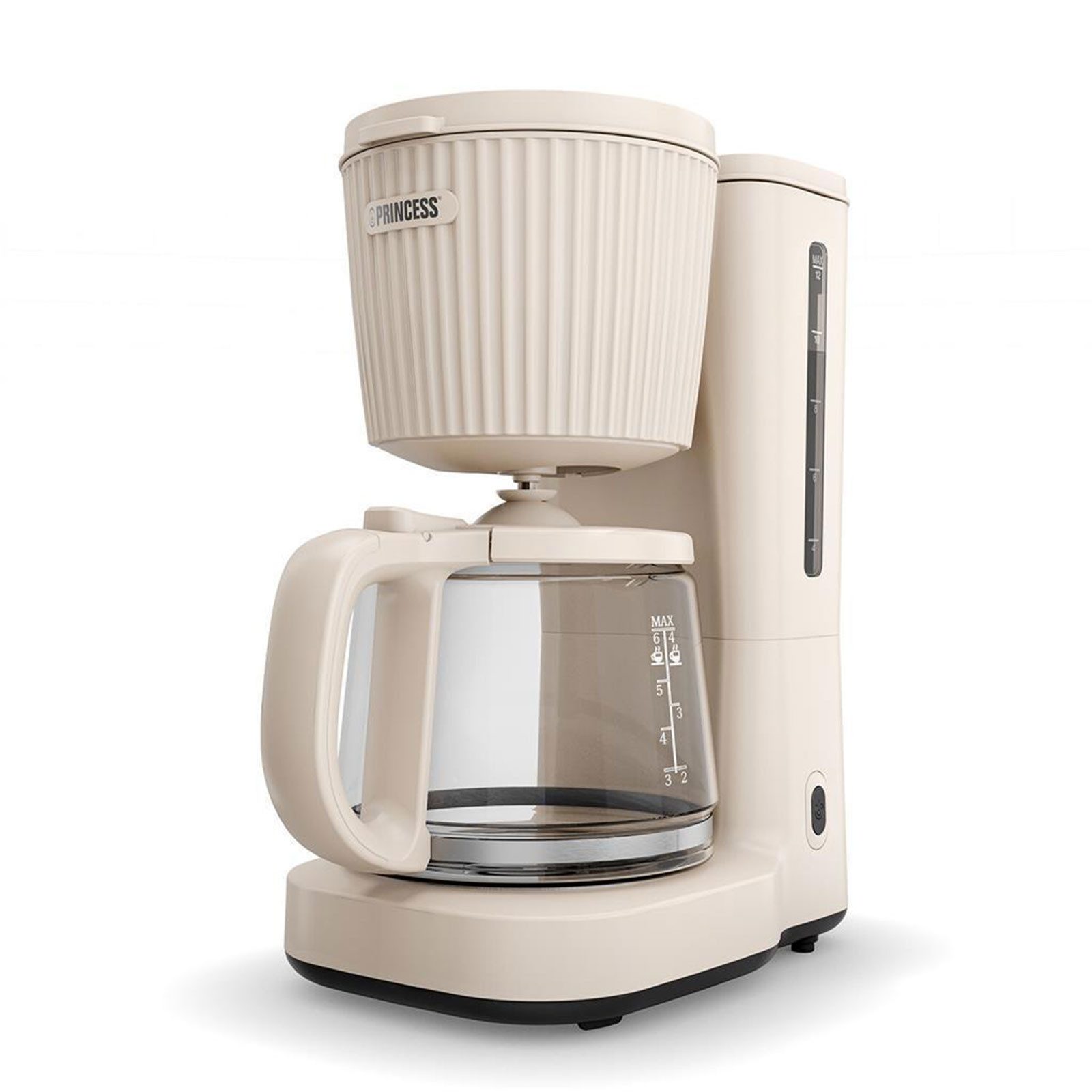 PRINCESS Filterkaffeemaschine PRINCESS 246048 Wave, Filterkaffeemaschine, 1,5L Wassertank, Thermokaraffe