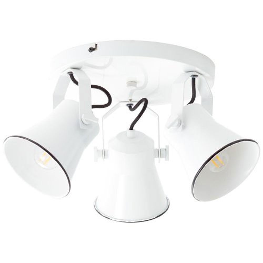 ohne x Leuchtm E27 Ø43cm Croft Brilliant weiß LED-Leuchtmittel 3 max. 18W Deckenleuchte