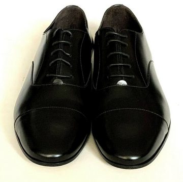 Pollini Herren Schuhe, Pollini Herren Business Schuhe, Schwarz Leder Schnürschuh