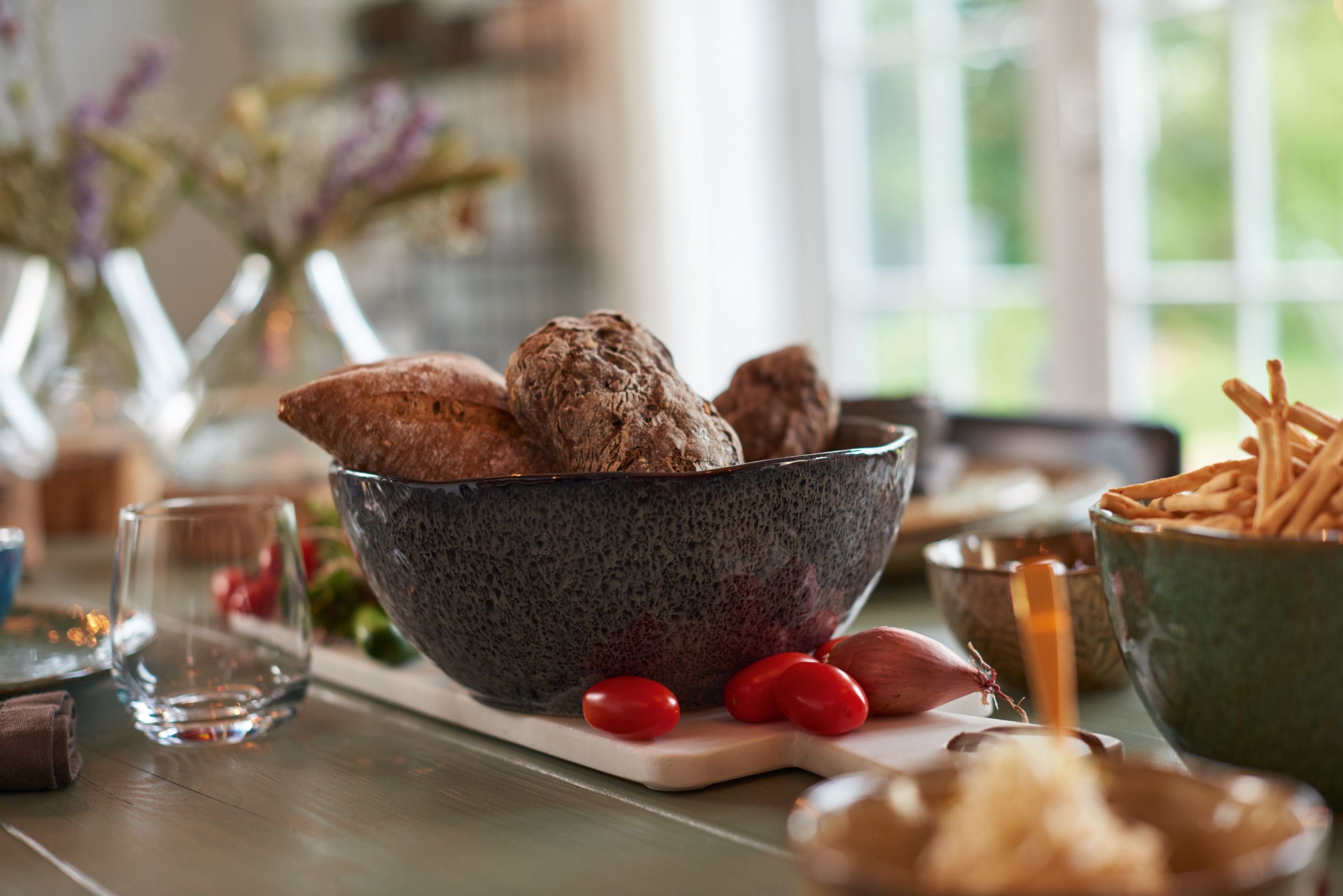 LEONARDO Dekoschale Schale LEONARDO MATERA D 24 cm grau