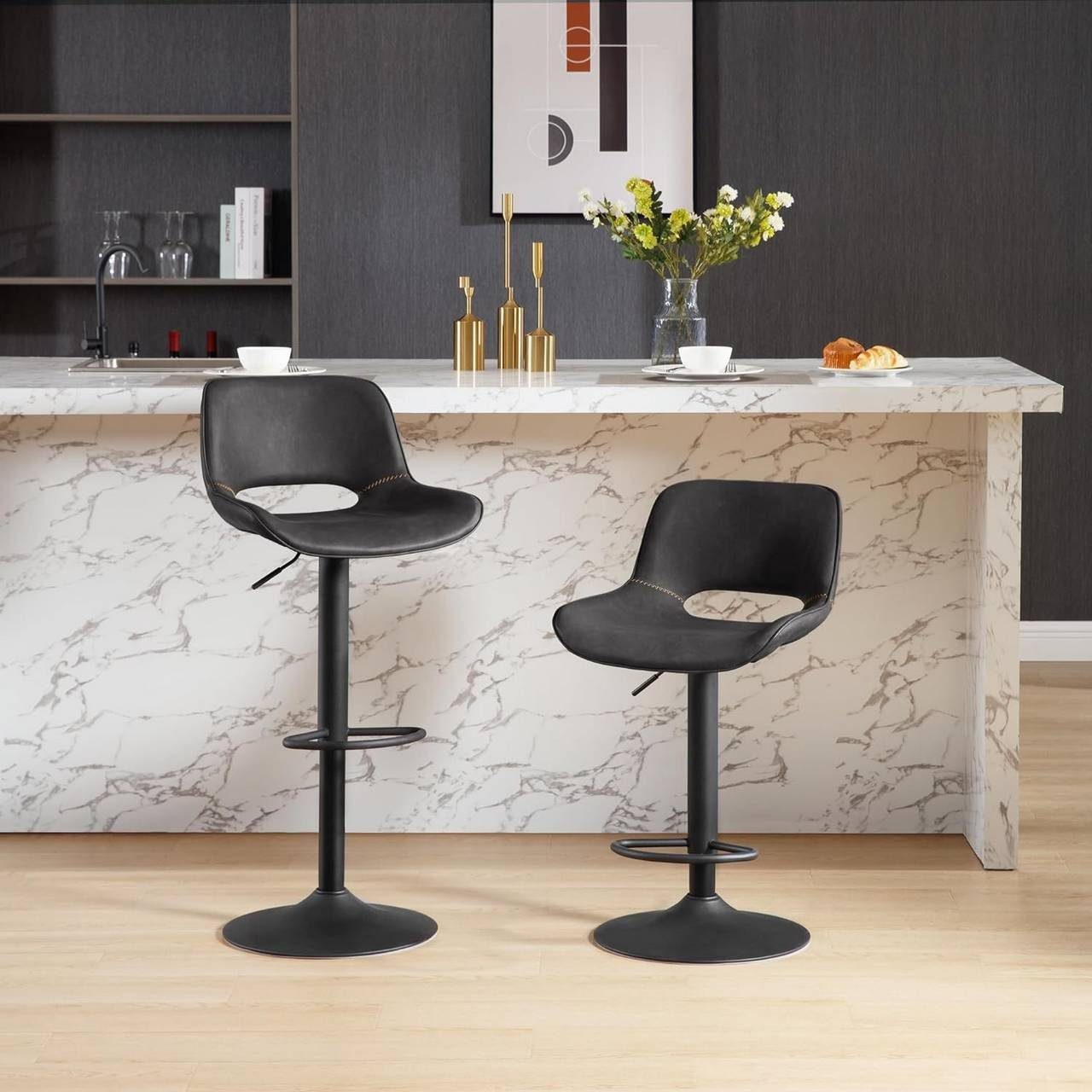Woltu Barhocker (1 St), höhenverstellbar, Tresenstuhl, günstig online kaufen
