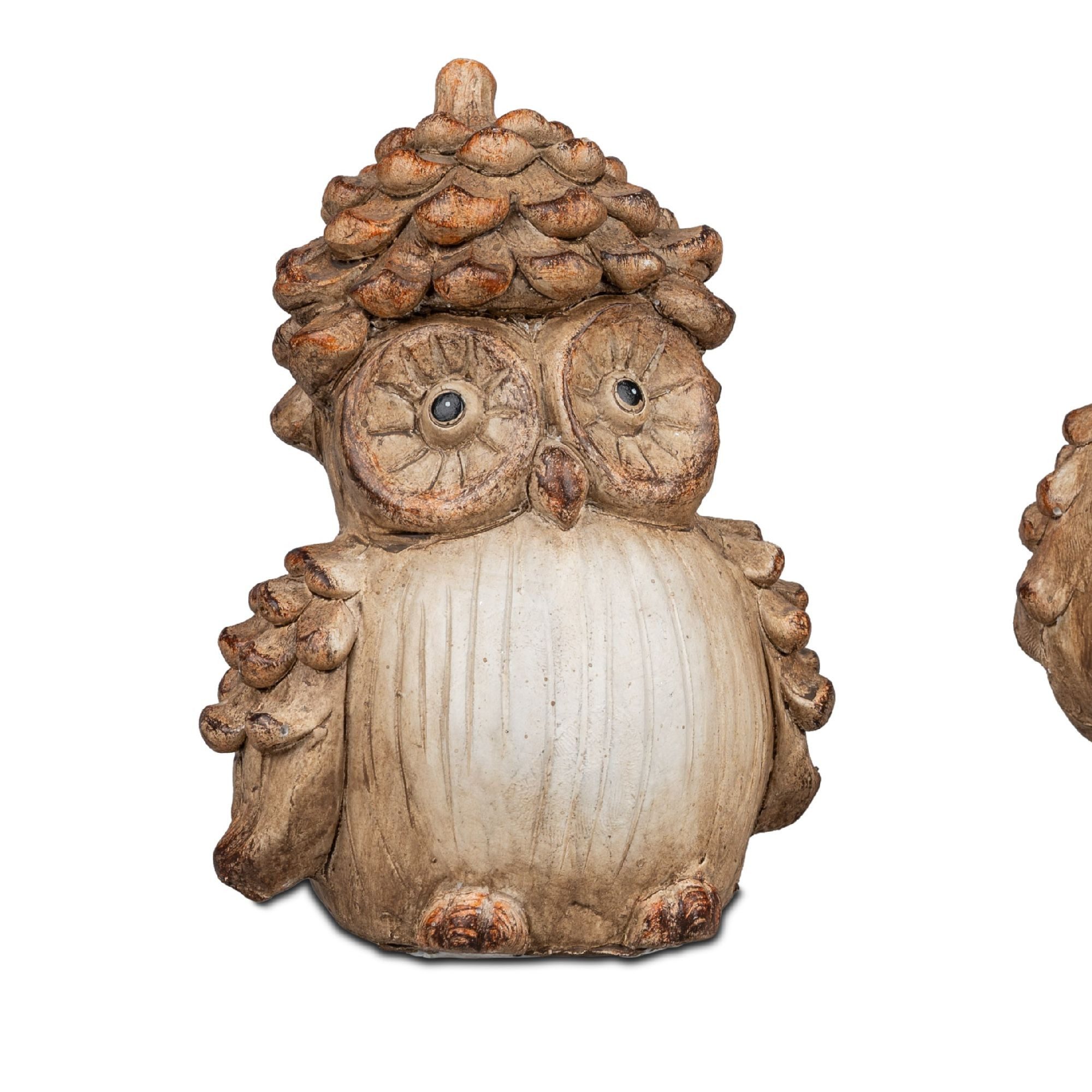 formano Dekofigur Herbstfarben, Holzoptik, Braun, Motiv: Eule günstig online kaufen