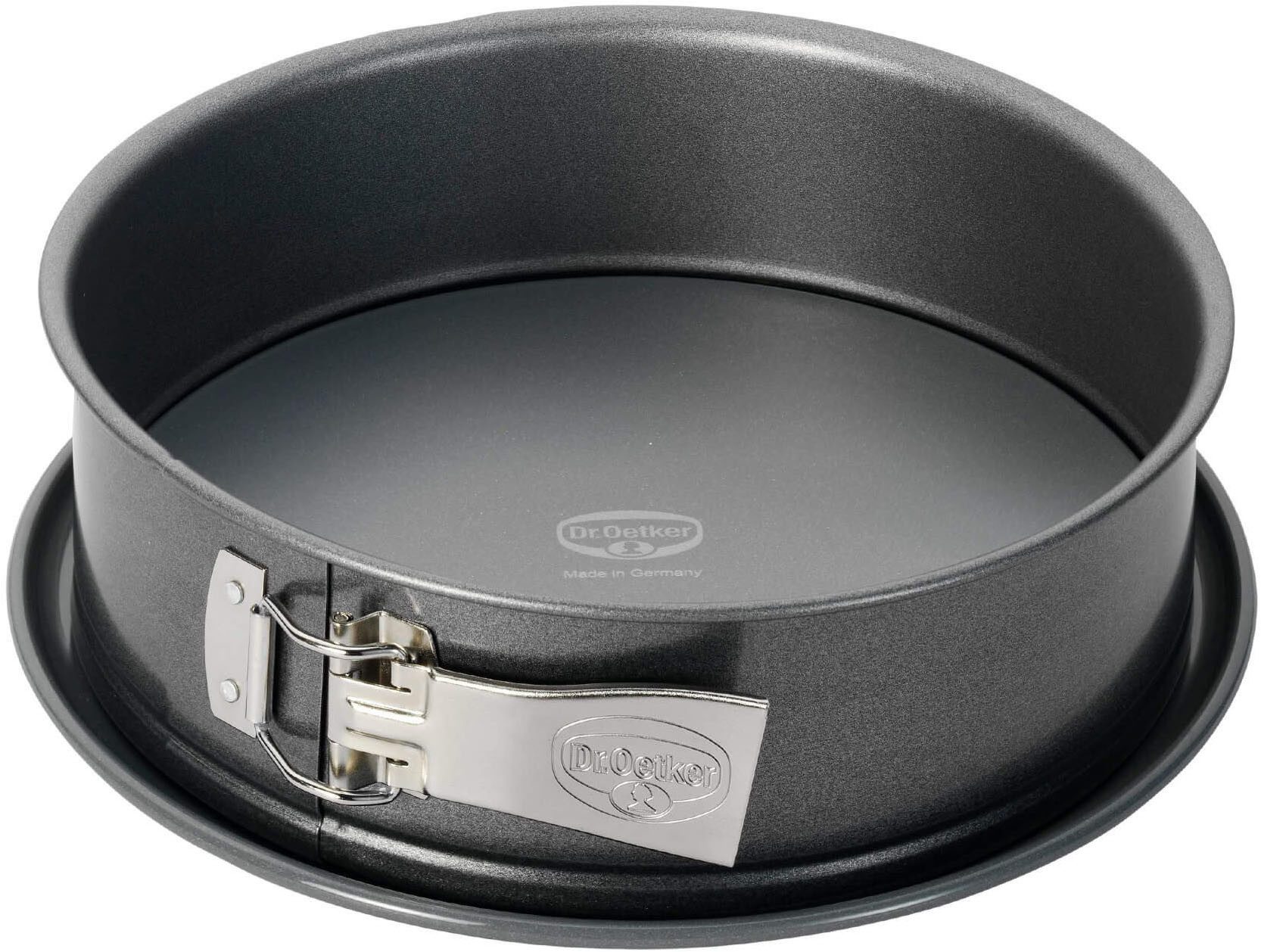Dr. Oetker Küchenhelfer Springform Back-Harmonie, mit Emaille-Servierboden, Antihaft, schnittfest, auslaufsicher, Made in Germany