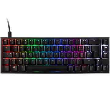 Ducky ONE 2 SF Gaming-Tastatur (MX-Speed-Silver, mechanisch, ABS, RGB-LED, TKL-Mini, Schwarz/Weiß)