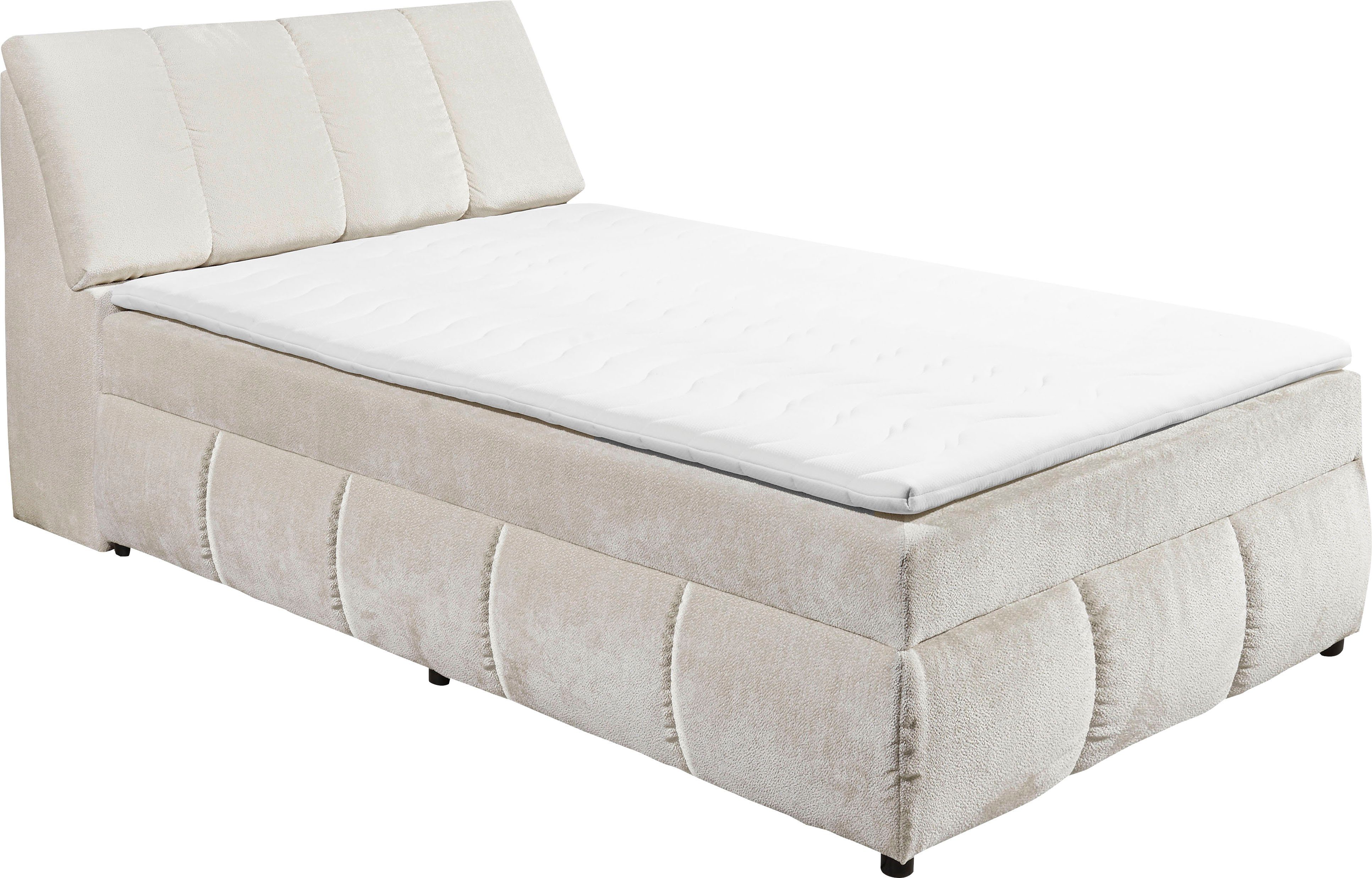 ED EXCITING DESIGN Boxbett "Valencia", inkl. Bettkasten und Stauraum im Kop günstig online kaufen