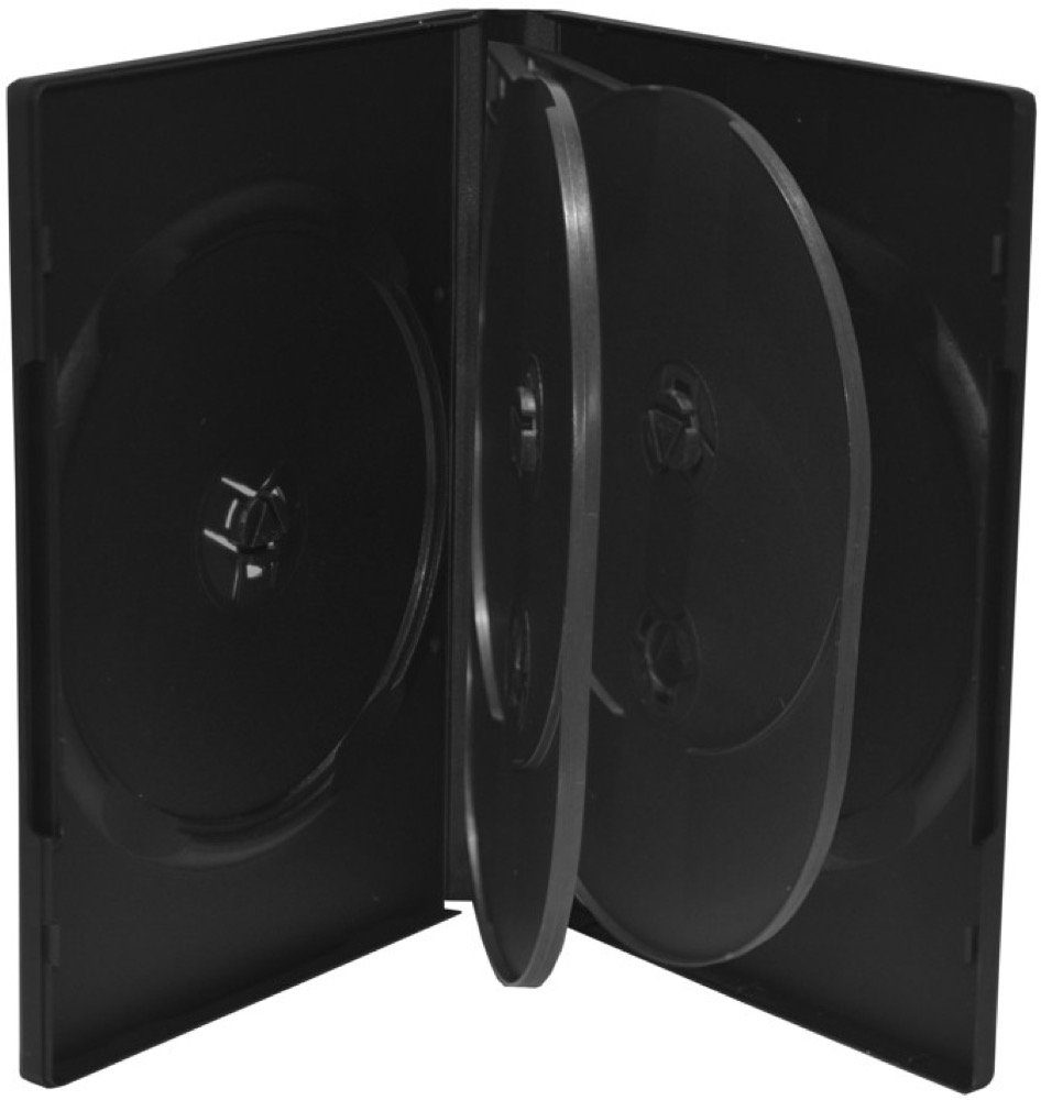 Mediarange DVD-Hülle 50 DVD Hüllen 6er Box 22 mm für je 6 BD / CD / DVD schwarz