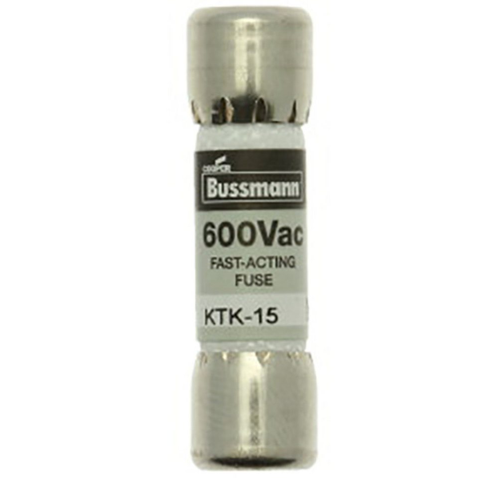 Thumbnail - Stromstoßschalter Eaton KTK-15 KTK-15 Sicherungseinsatz (x L) 10 mm x 38 mm 15 A 600 V, (KTK-15)