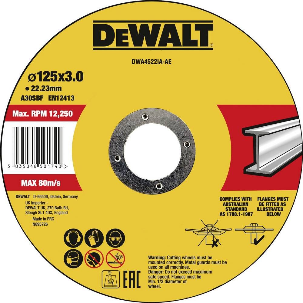 DeWalt Trennscheibe Trennscheibe 125x3x22.23 mm Metall