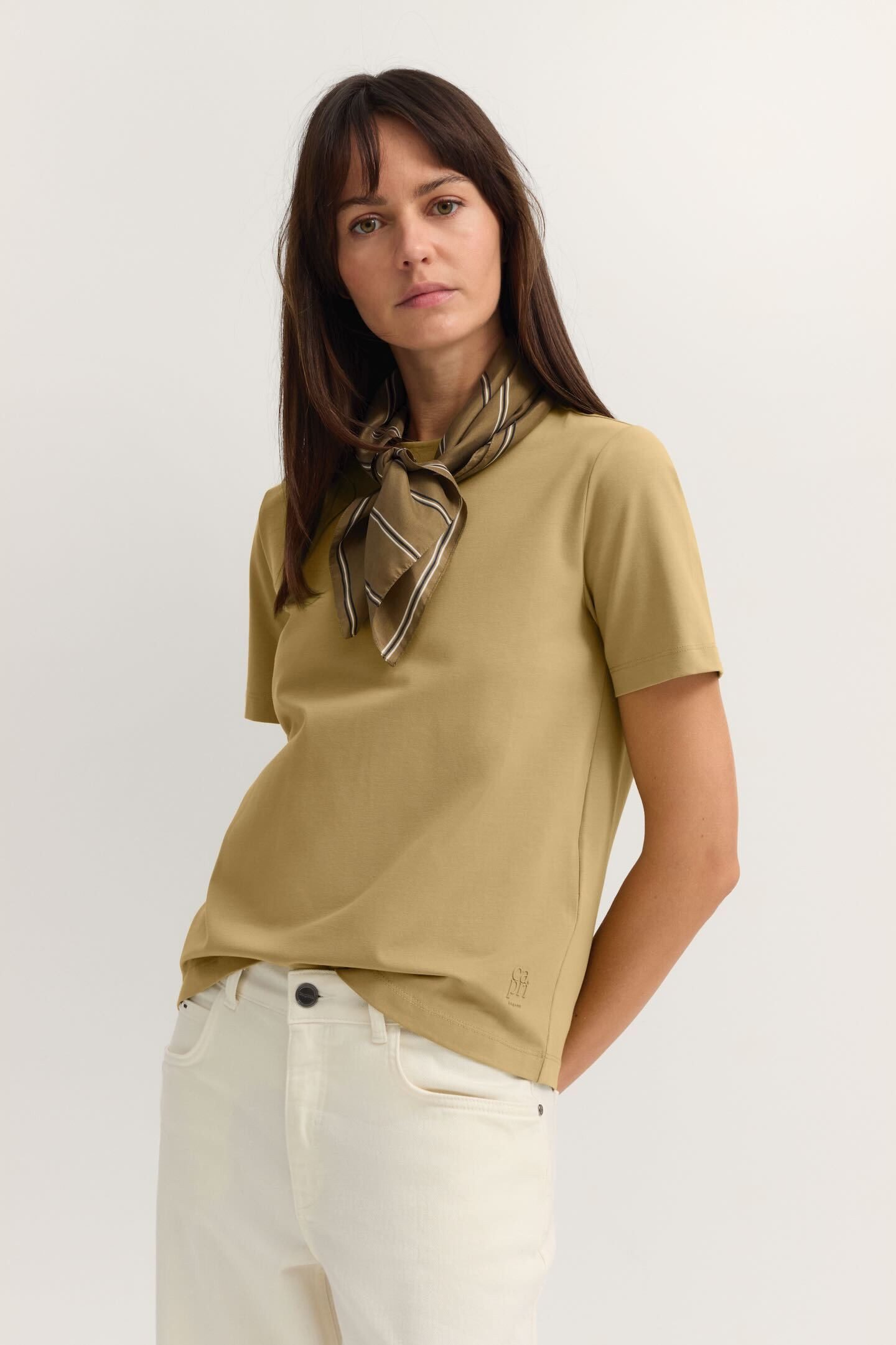 bugatti T-Shirt Elastisch mit Rundhals-Ausschnitt