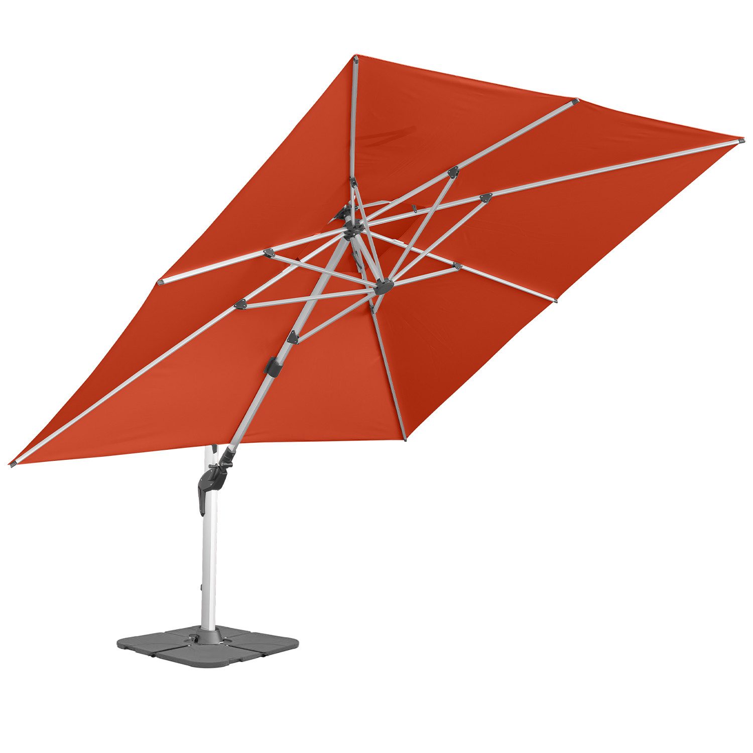 anndora-sonnenschirm Ampelschirm mit Aluminiumgestell, LxB: 350x350 günstig online kaufen