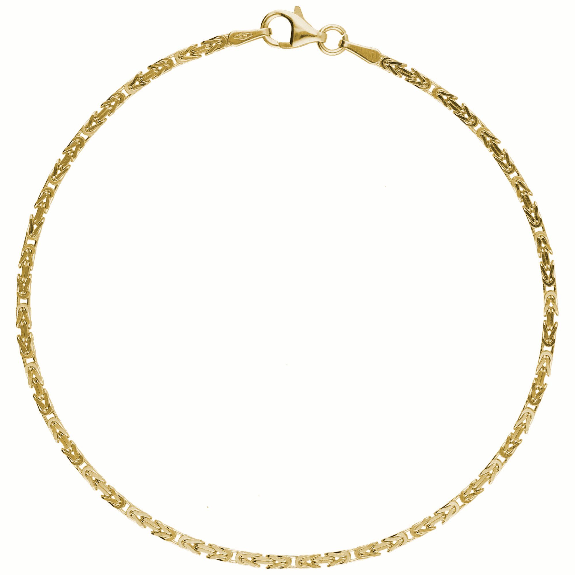 Gliederung, Armband 375 Luigi mit massiv, Merano Gold Königsketten
