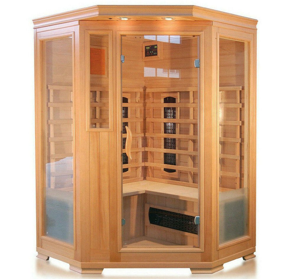 Infrarotkabine Luxus LED Infrarotsauna-Infrarotkabine 120x120x190 Wärmekabine Sauna