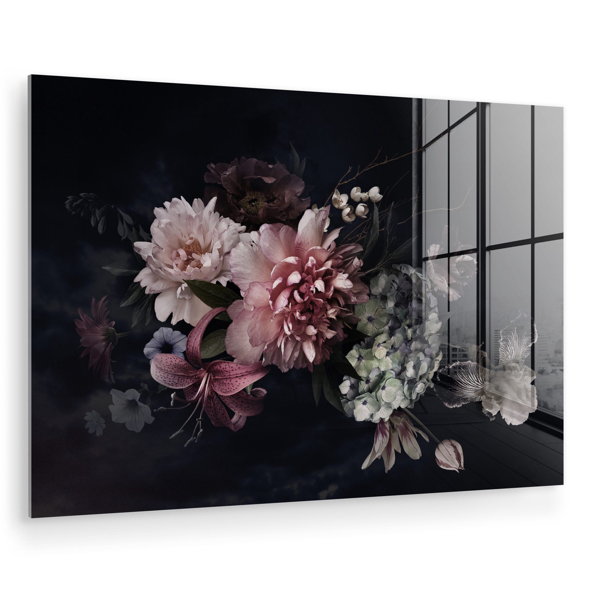 MuchoWow Acrylglasbild Blumen - Vintage - günstig online kaufen
