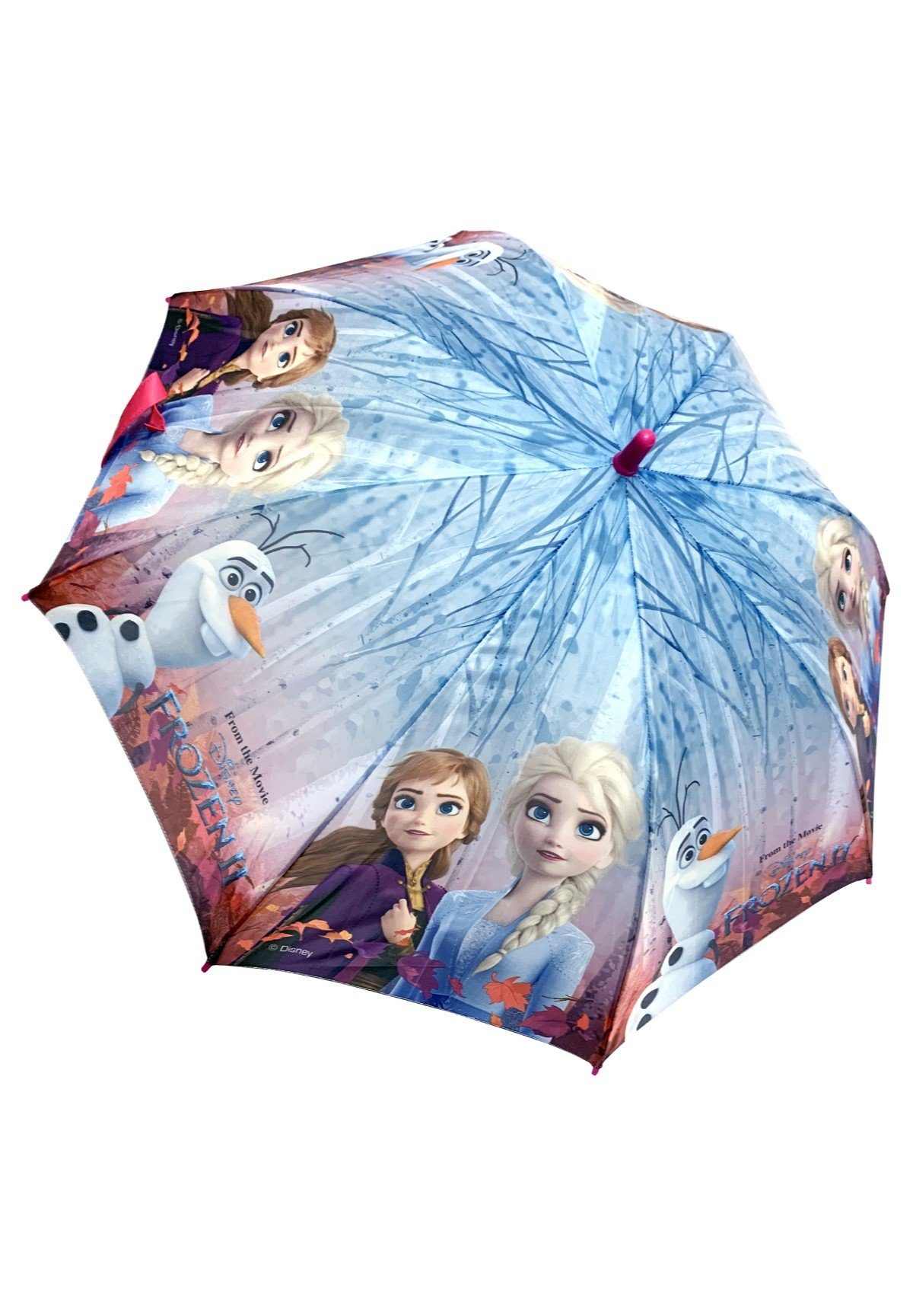 Disney Frozen Stockregenschirm Eiskönigin Anna & Elsa Kinder Mädchen Automatik Kuppelschirm