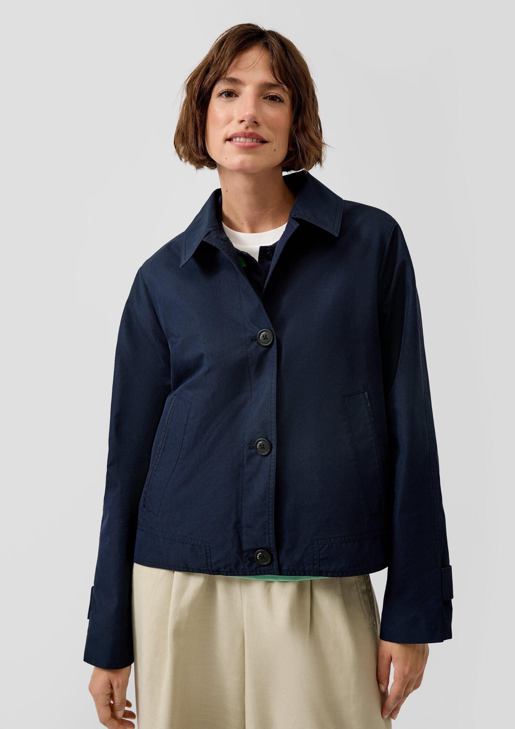 s.Oliver Funktionsjacke Outdoor-Jacke Cabanjacke aus Baumwollmix günstig online kaufen