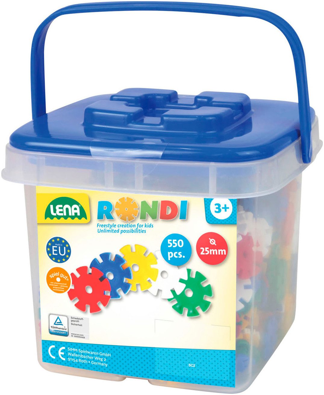 Lena® Steckspielzeug Rondi 25, Made in Europe