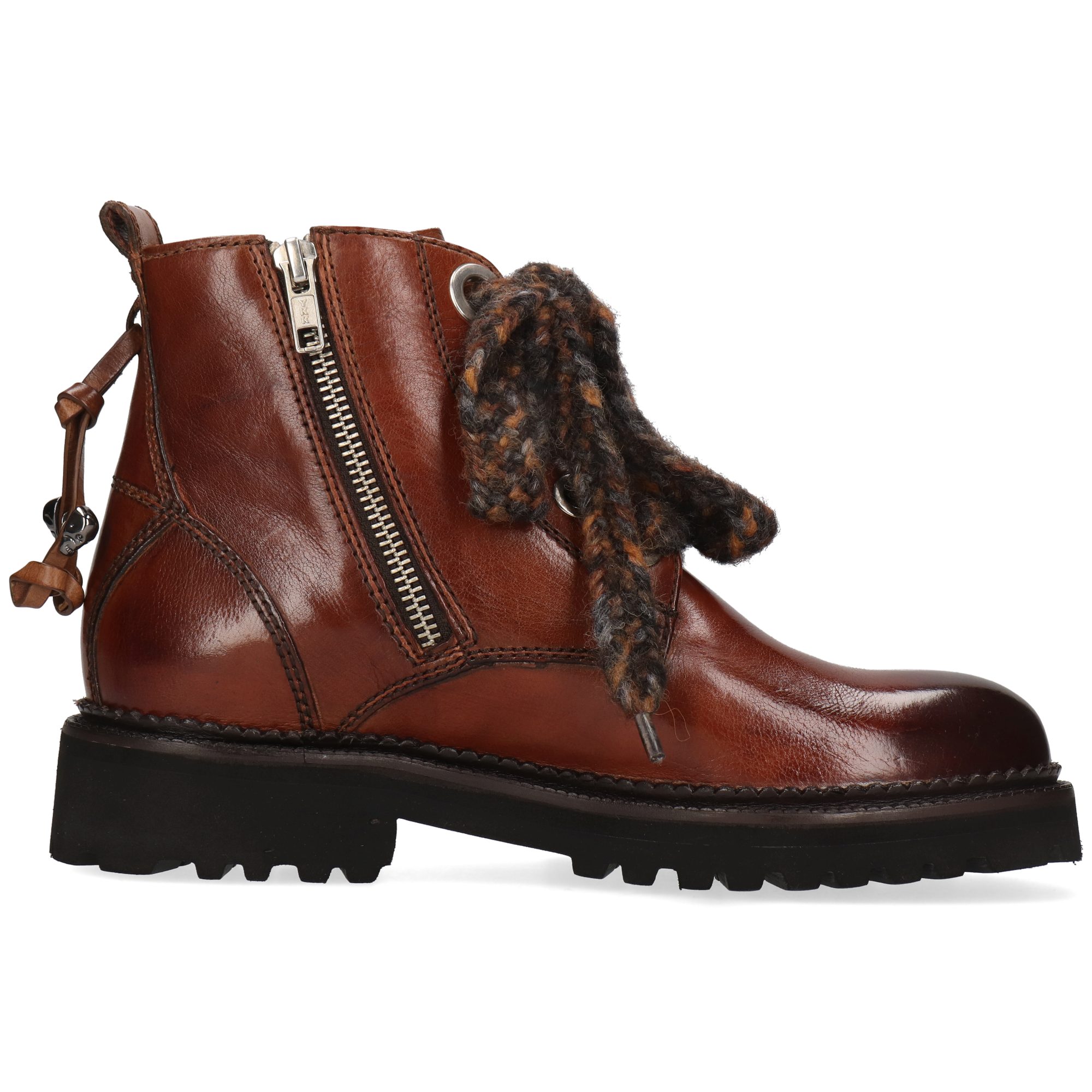 Melvin & Hamilton Maria 13 Leder-Schnürstiefeletten für Damen Stiefelette Plateausohlen, Echtes Leder, Vegetabile Gerbung