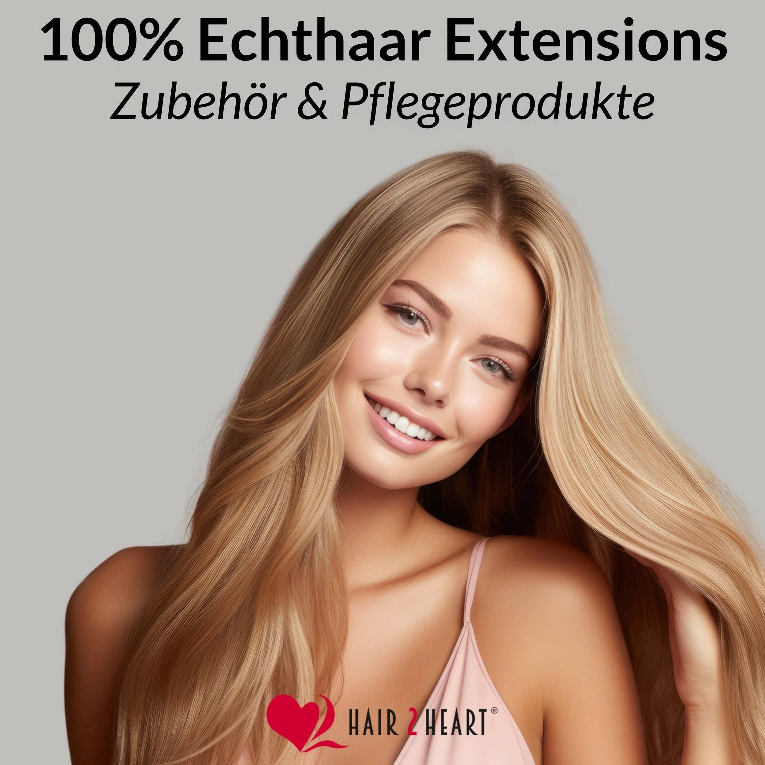 hair2heart Echthaar-Extension Bonding Extensions gewellt #9/31 Lichtblond Gold-Asch 0.5g 40cm
