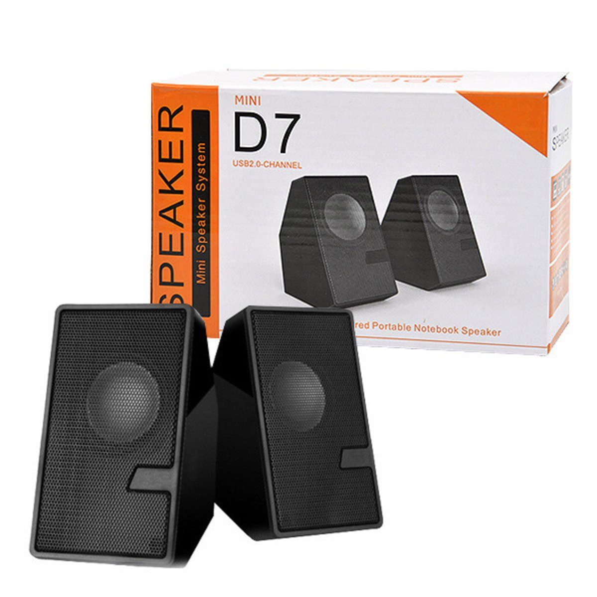 Wisam PC-Lautsprecher Stereo schwarz D7 Bluetooth-Lautsprecher