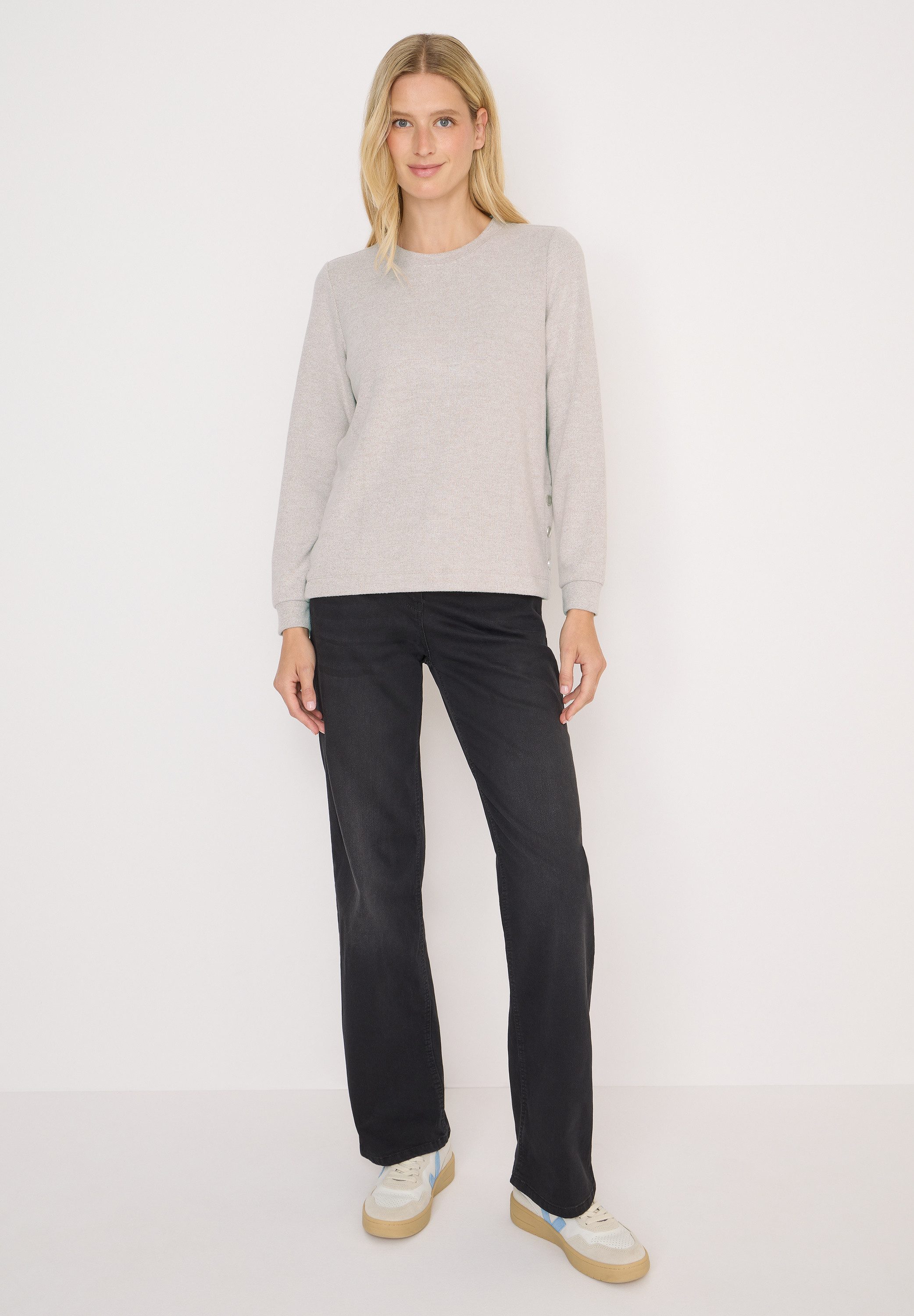 CECIL Langarmshirt aus strecthigem Viskosematerial