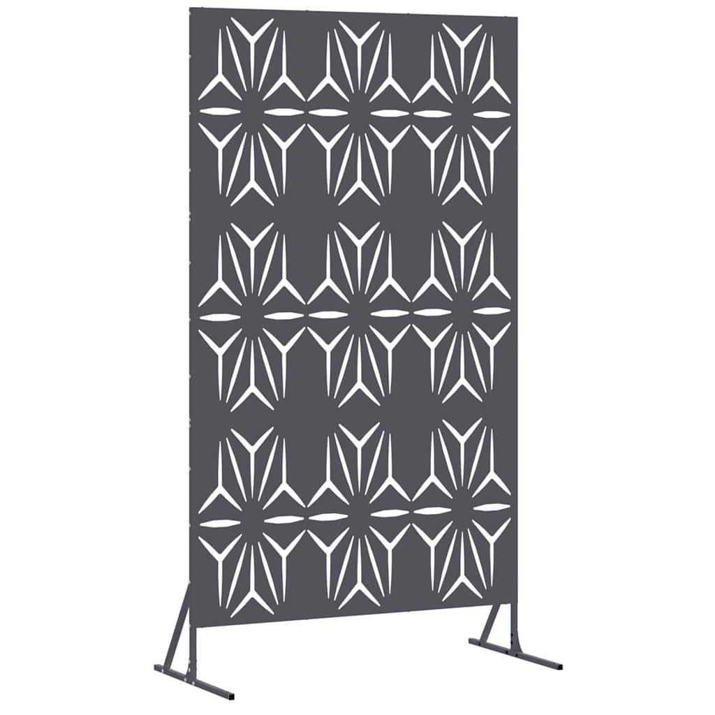 vidaXL Gartenzaun Sichtschutz 100 x 50 x 180 cm Stahl Anthrazit, (1-St)