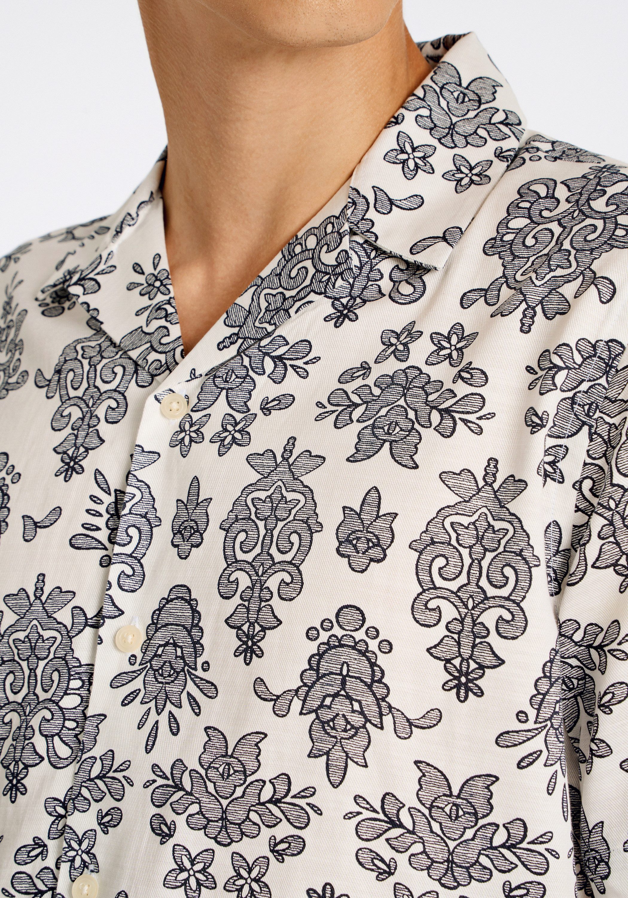 LINDBERGH Kurzarmhemd Freizeithemd (Kurzarm) Loose Fit