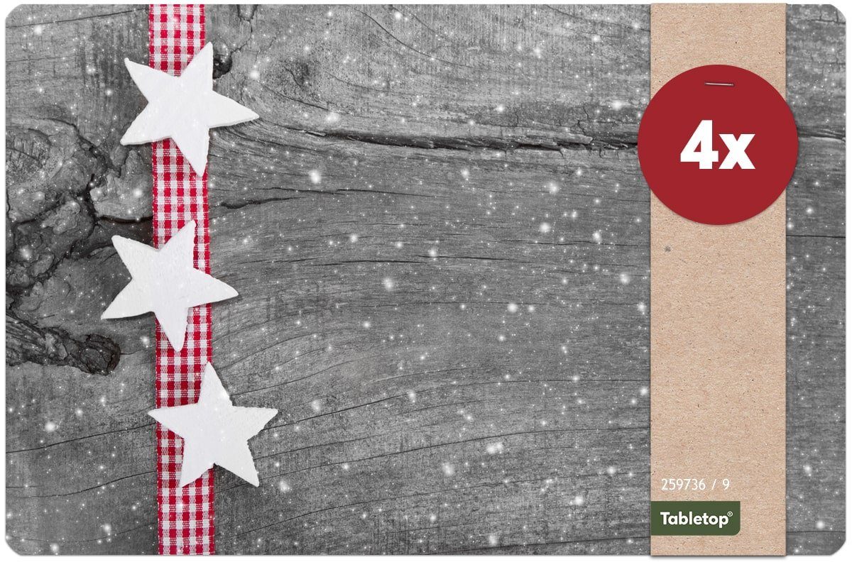 matches21 HOME & HOBBY Platzset Abwaschbare Tischsets 4er Set Weihnachten S günstig online kaufen