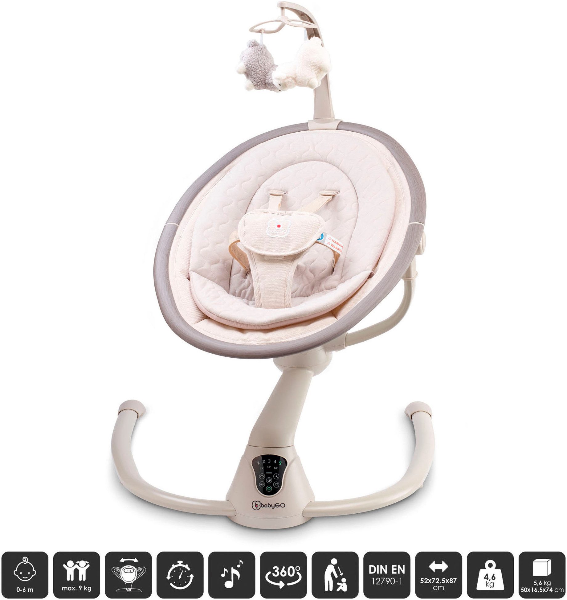 BabyGo Babywippe Homey, mit Schaukelbewegungen und günstig online kaufen