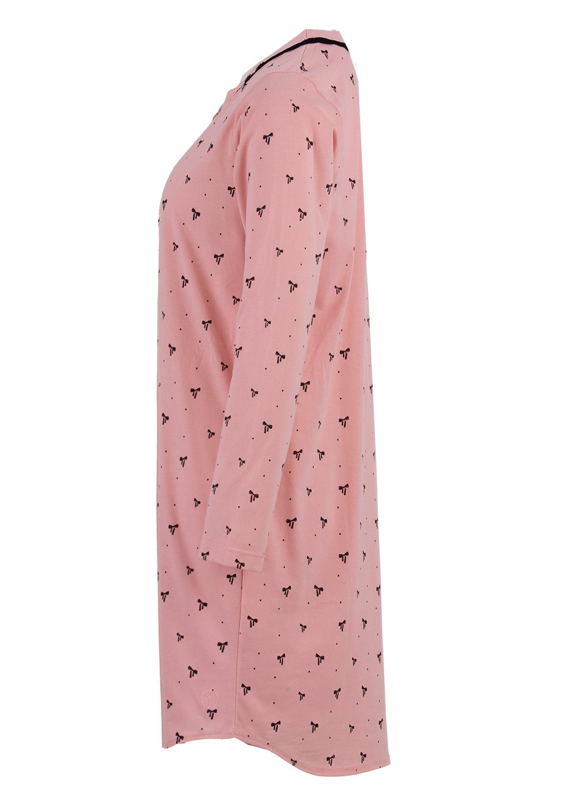 zeitlos Nachthemd Nachthemd Langarm - Schleife