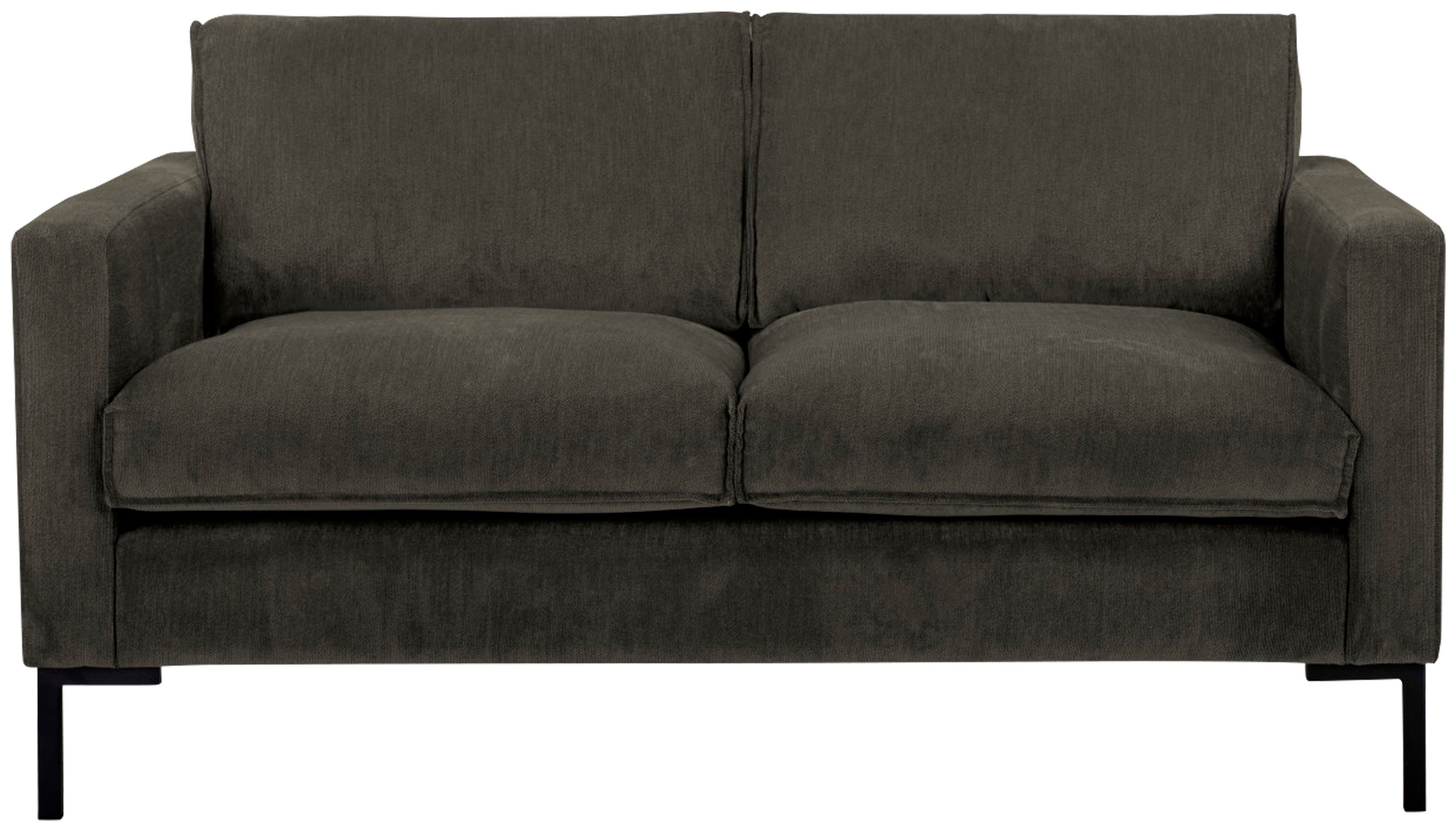 Caldie, mit of brown weichem Style mit Places und Federn dark Daunen Sitzkomfort, 2-Sitzer
