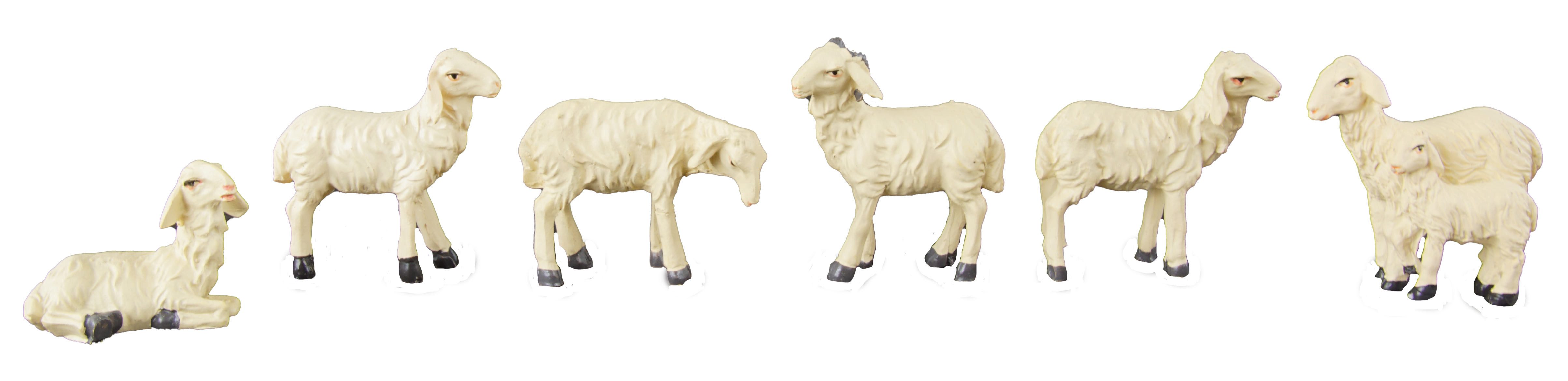 IKO Krippenfigur Krippenfiguren Schafherde 6-tlg. (6 St)