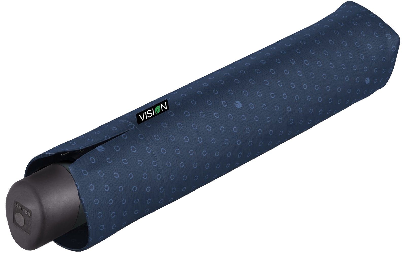 Taschenregenschirm Knirps® dunkelblau Air PET, Damen-Regenschirm, recyceltes Vision - nachhaltiger Manual PFC-frei - beschichtet blue