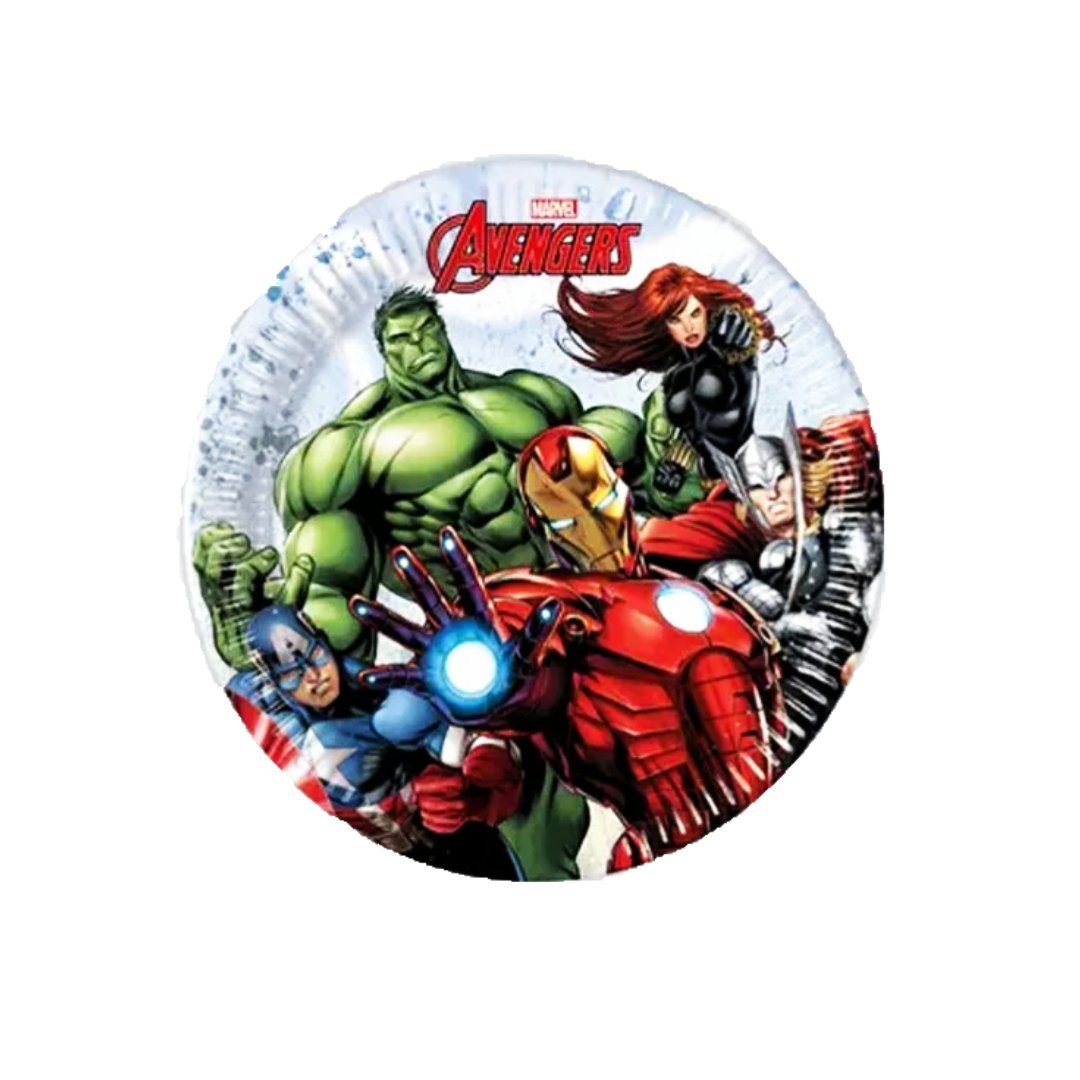 Geburtstag (36-tlg) Kinder Set 36tlg. Marvel Einweggeschirr-Set Avengers MARVEL Deko