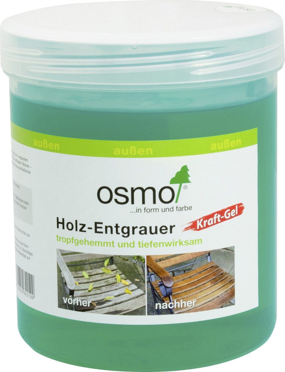 Osmo Osmo Holz-Entgrauer Kraft-Gel 500 ml Holzpflegeöl günstig online kaufen