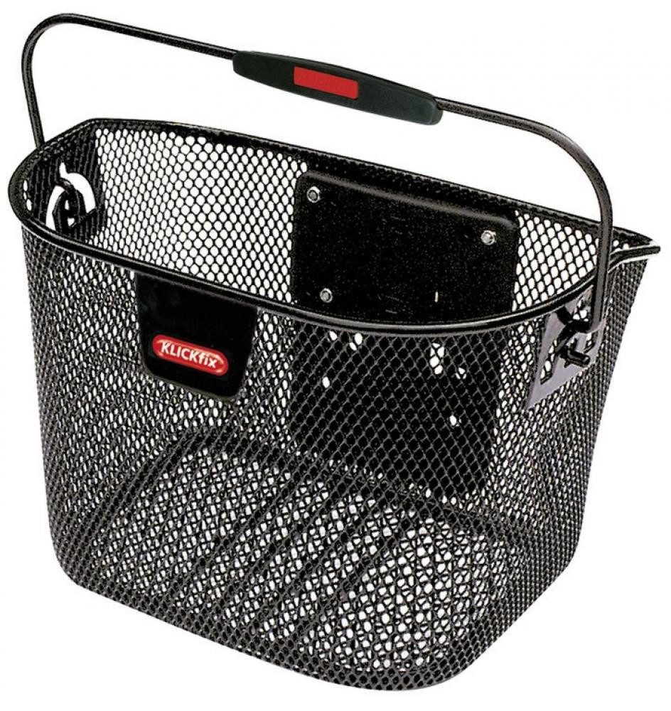 KlickFix Fahrradkorb Klickfix Vorderradkorb Mini Lenker Adapter schwarz 29x20x19 cm