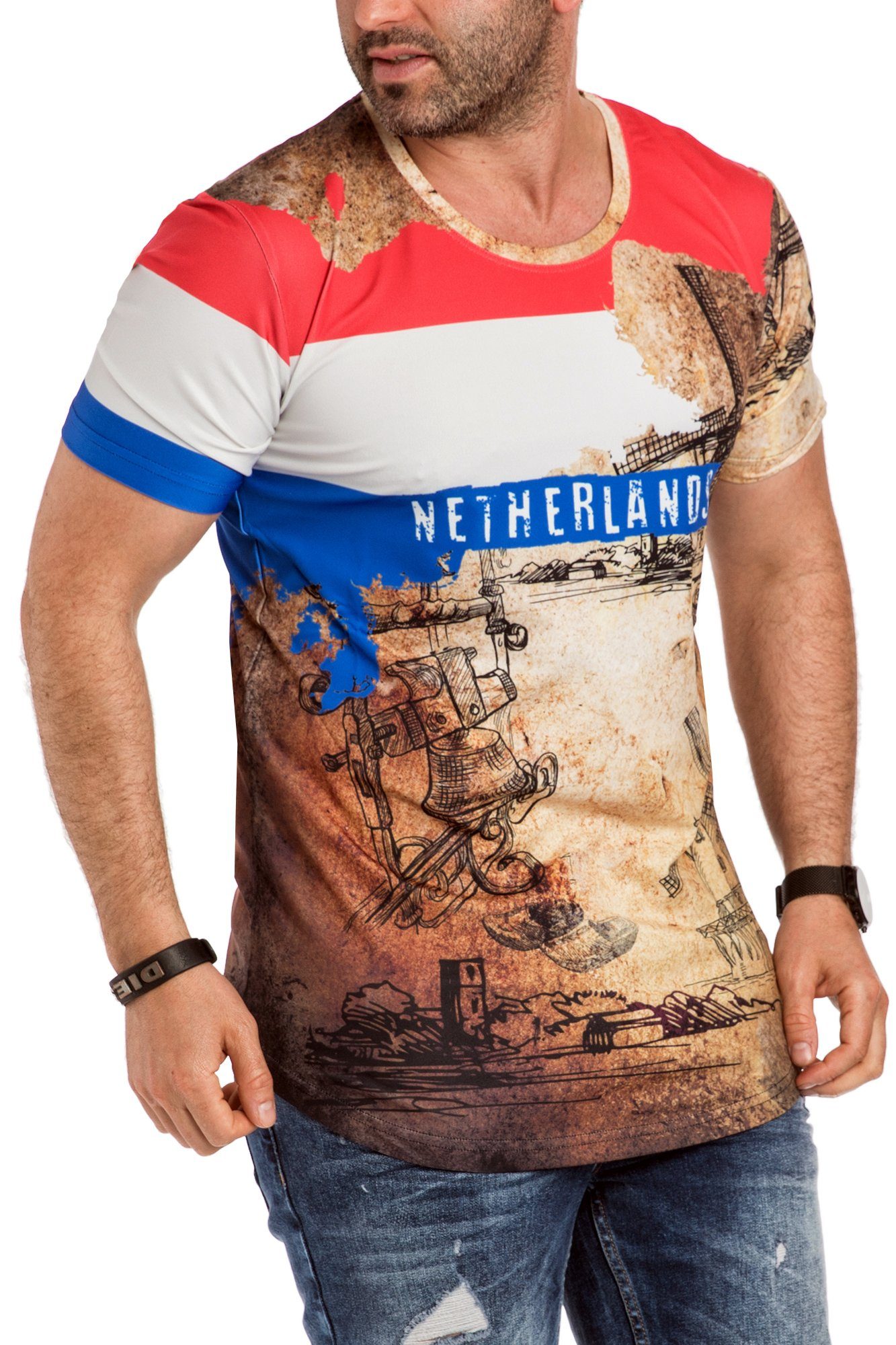 RMK T-Shirt Herren Shirt Fan Trikot Deutschland Türkei Italien Frankreich H günstig online kaufen