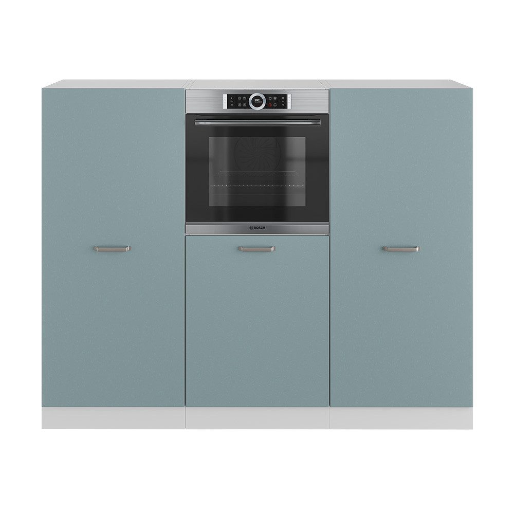 Vicco Küchenzeile R-Line, Blau-Grau/Weiß, 180 cm günstig online kaufen