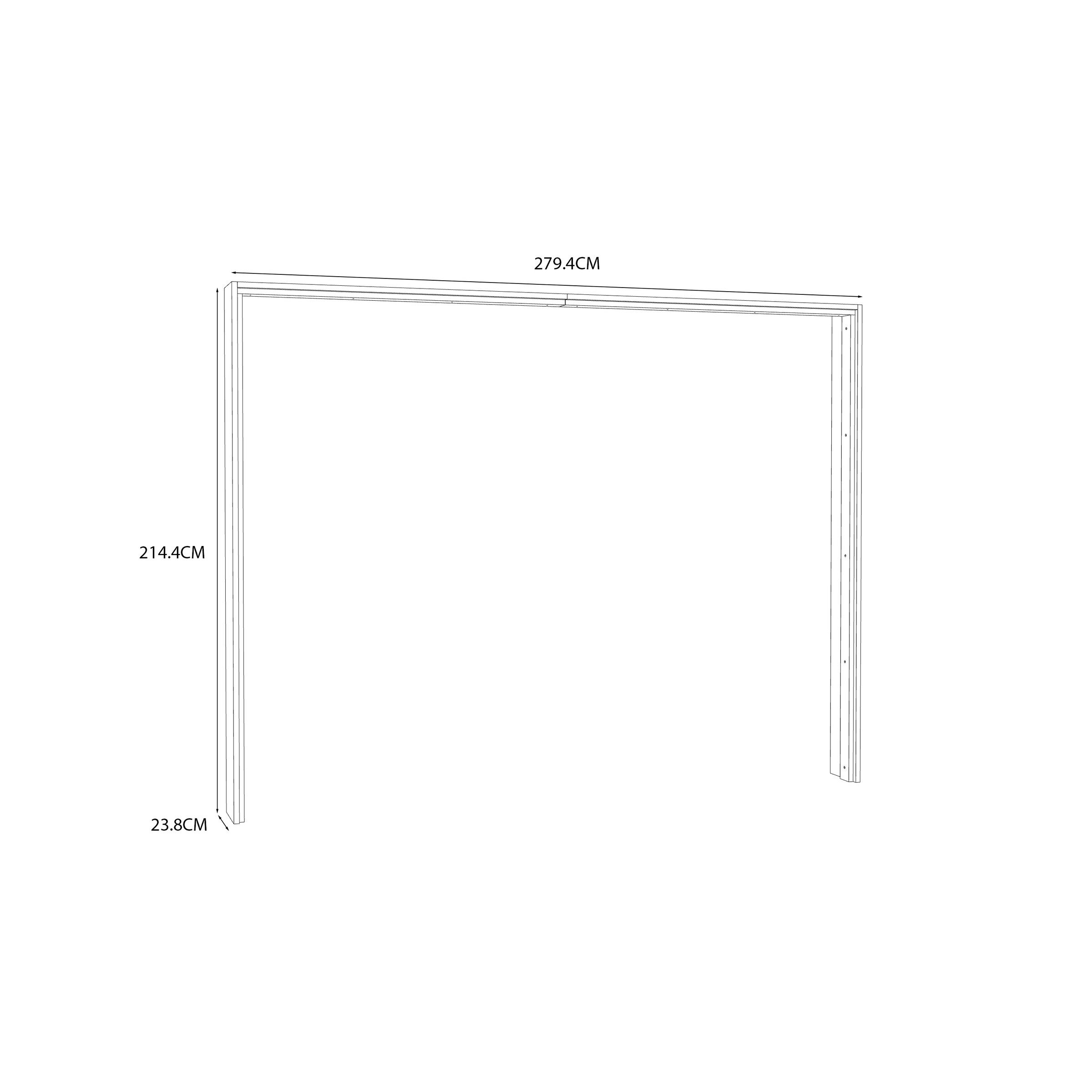 freiraum Passepartout Passepartout in Artisan Eiche - 279,4x214,4x23,8cm (BxHxT)